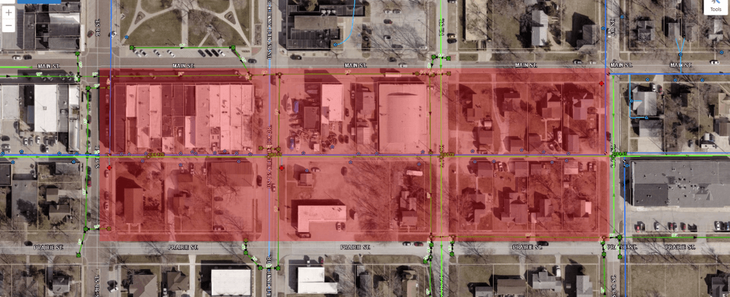 Water will be shut off on February 4, 2021 between S. 6th and S. 9th, on the south side of Main and the north side of Prairie.